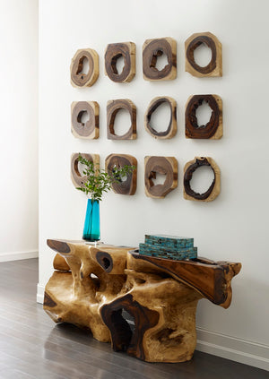 Chamcha Wood Wall Tile, Assorted Styles
