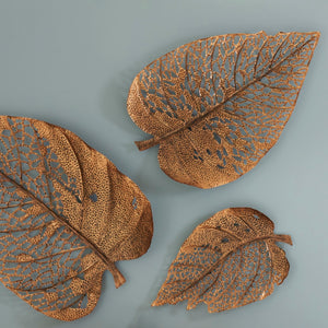 Birch Leaf Wall Art, Copper, MD