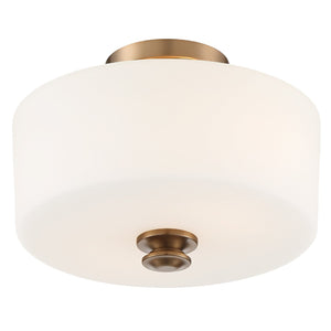 Travis 2 Light Vibrant Gold Ceiling Mount