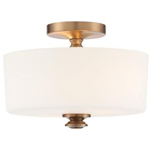 Travis 2 Light Vibrant Gold Ceiling Mount