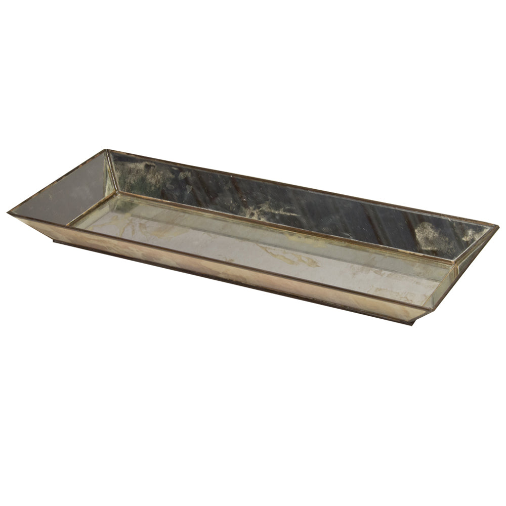 Worlds Away Rectangular Antique Mirror Decorative Tray
