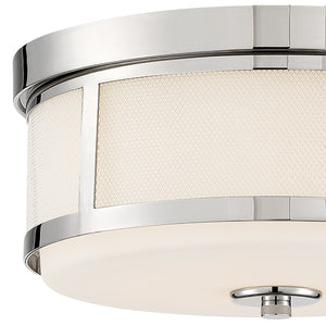 Trevor 2 Light Polished Nickel Ceiling Mount