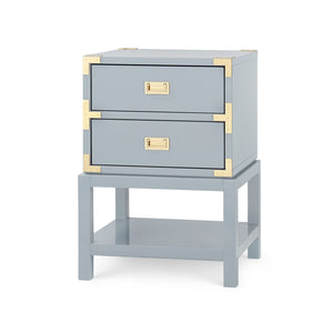 2-Drawer Side Table in Gray | Tansu Collection | Villa & House