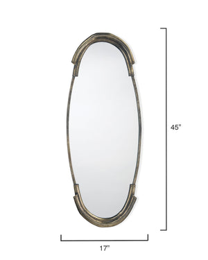 Margaux Mirror in Antique Silver