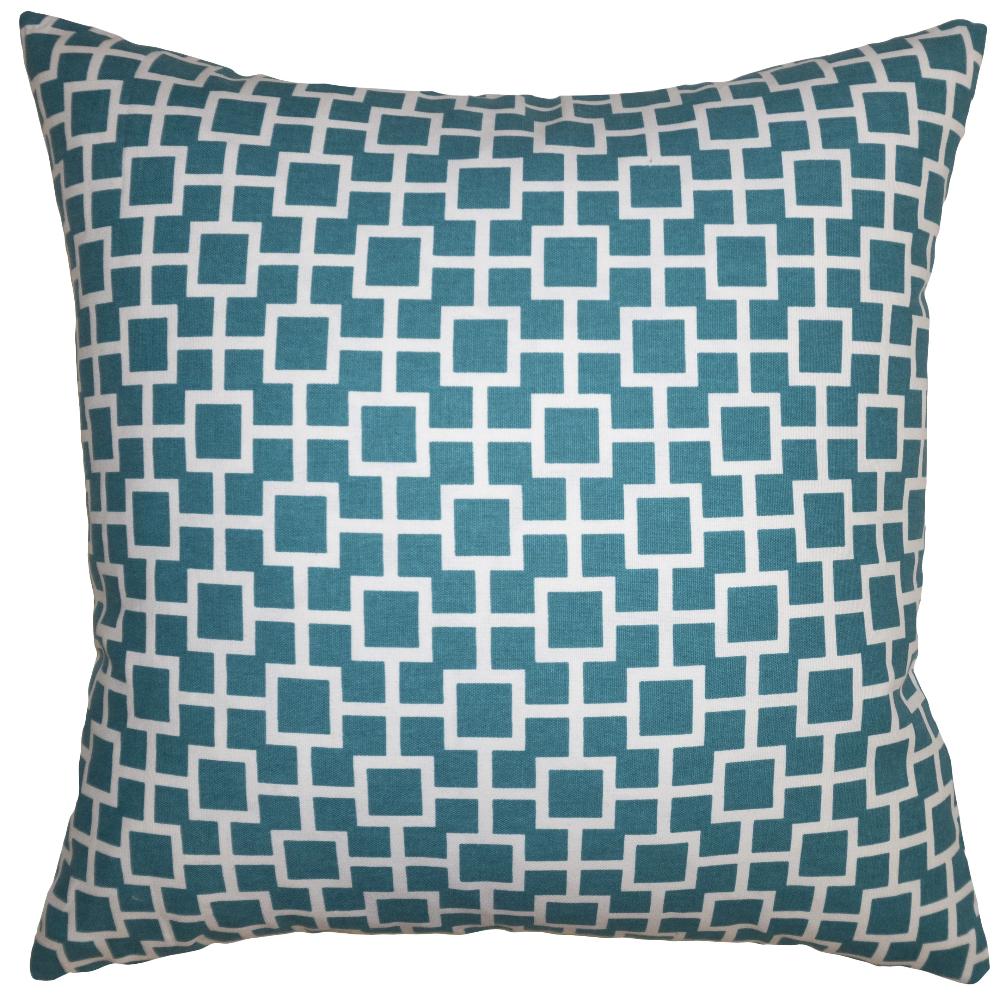 Teal Chain Pillow
