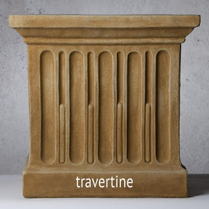 Rectangular Column Fountain - Greystone (Additional Patinas Available)