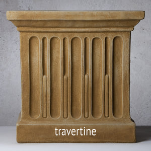 Cast Stone Ribbed Terrace Urn Planter - Alpine Stone (Additional Patinas Available)