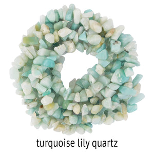 24" Lily Beaded Quartz 2-Tier Chandelier – 5 Colors