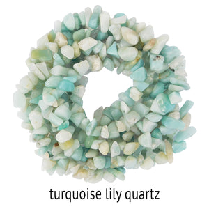 18" Lily Beaded Quartz Chandelier – 5 Colors