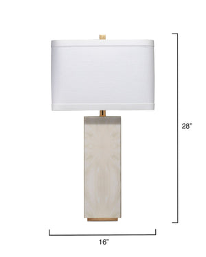 Reflection Table Lamp - Horn Lacquer w/ Gold Leaf Accents