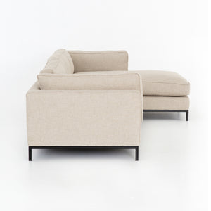 Grammercy 2 Piece Sectional With Chaise - Oak Sand