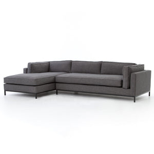 Grammercy 2 Piece Sectional with Chaise - Charcoal