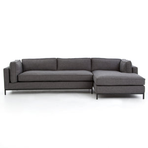 Grammercy 2 Piece Sectional With Chaise - Charcoal