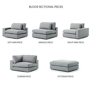 Bloor Sectional Left Arm Facing - Essence Natural