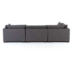Westwood 4 Piece Sectional With Ottoman Bennett Charcoal