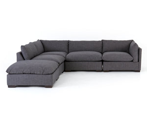 Westwood 4 Piece Sectional With Ottoman Charcoal
