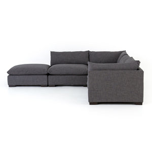 Westwood 4 Piece Sectional With Ottoman Charcoal