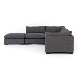 Westwood 4 Piece Sectional With Ottoman Bennett Charcoal