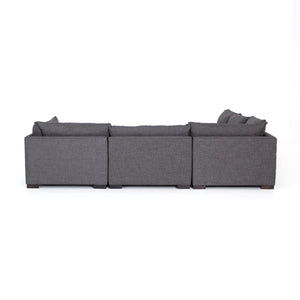 Westwood 5 Piece Sectional With Ottoman Bennett Charcoal