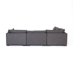 Westwood 5 Piece Sectional With Ottoman Bennett Charcoal
