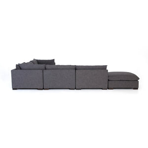 Westwood 5 Piece Sectional With Ottoman Bennett Charcoal