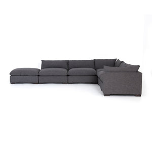 Westwood 5 Piece Sectional With Ottoman Bennett Charcoal