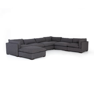 Westwood 6 Piece Sectional With Ottoman Bennett Charcoal