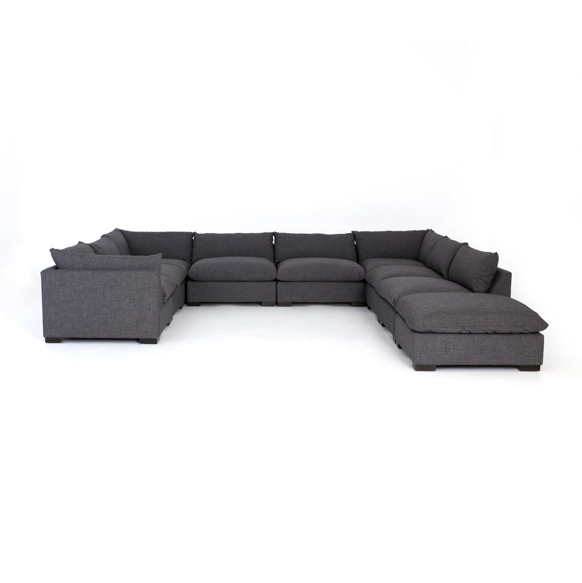 Westwood 8 Piece Sectional With Ottoman Bennett Charcoal