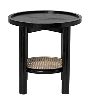 Hide Away Side Table, Charcoal Black