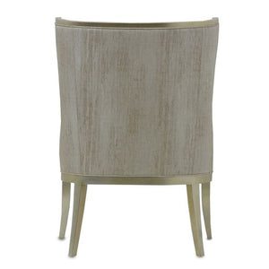 Garson Silver Linen Chair