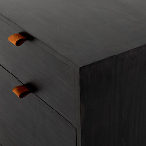 Trey Modular Filing Credenza - BLACK WASH POPLAR