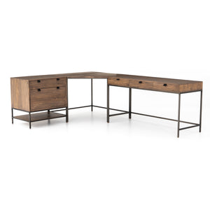 Trey Modular Corner Desk - Auburn Poplar