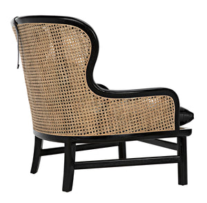 Marabu Chair, Charcoal Black with Leather