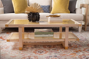 Coffee Table - Bleached Cerused Oak | Austin Collection | Villa & House