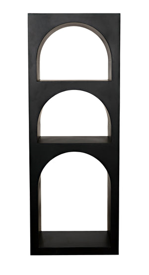 Aqueduct Bookcase, A, Black Metal
