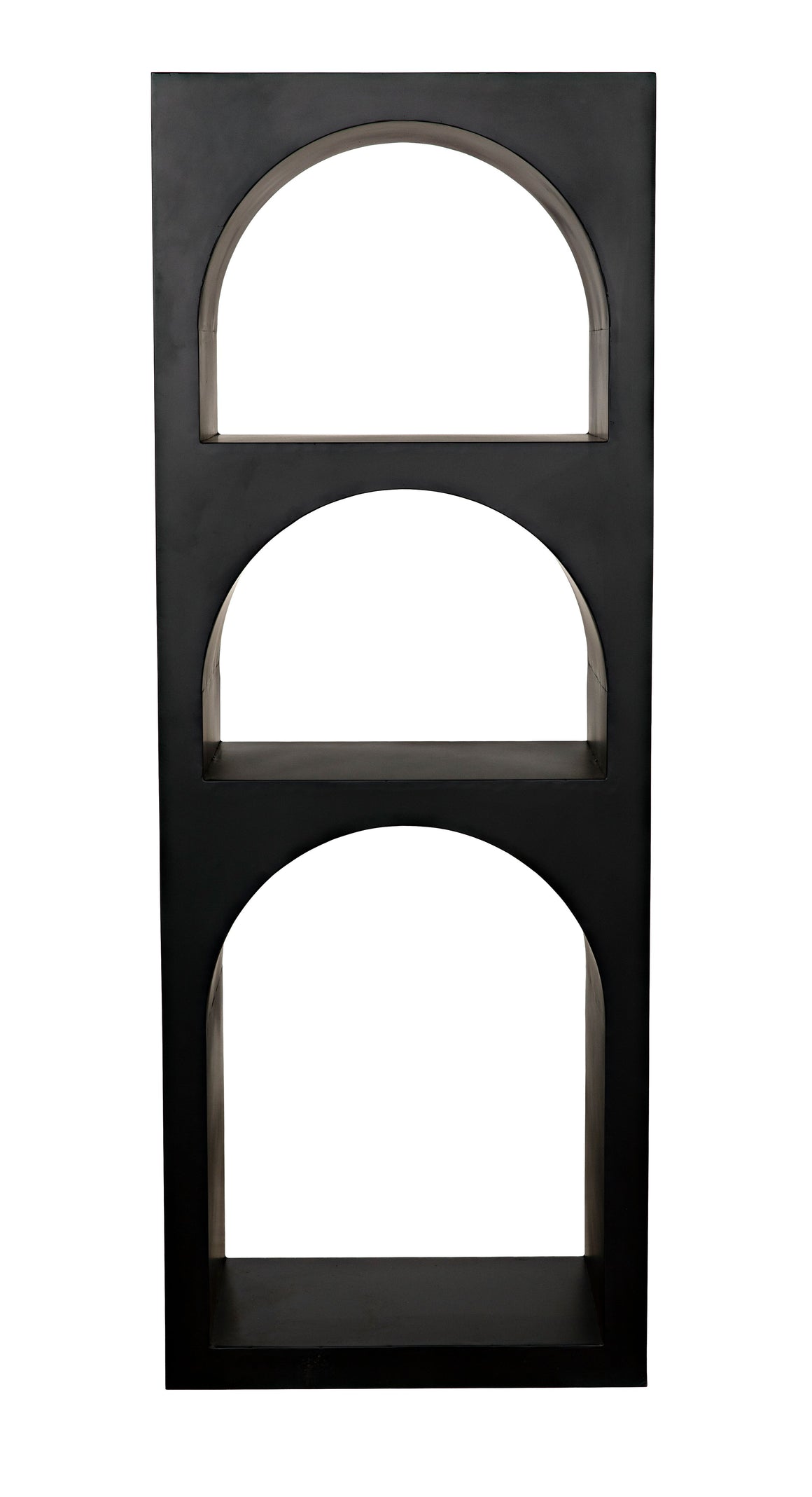 Aqueduct Bookcase, A, Black Metal