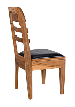 Laila Chair, Teak with Leather