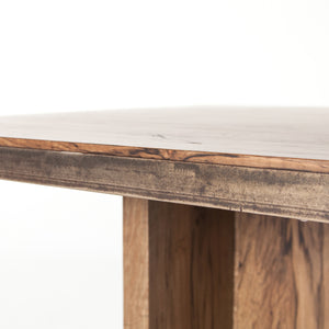 Cross Rustic Dining Table - Spalted Alder