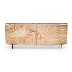 Lunas Curved Sideboard - Gold