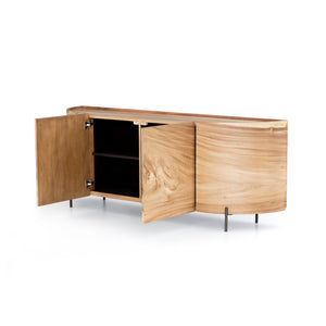 Lunas Curved Sideboard - Gold