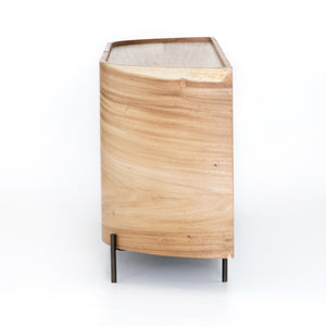 Lunas Curved Sideboard - Gold