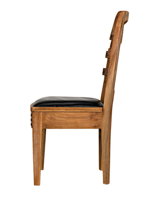 Laila Chair, Teak with Leather