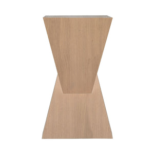 Scout Natural Oak Sculptural Table