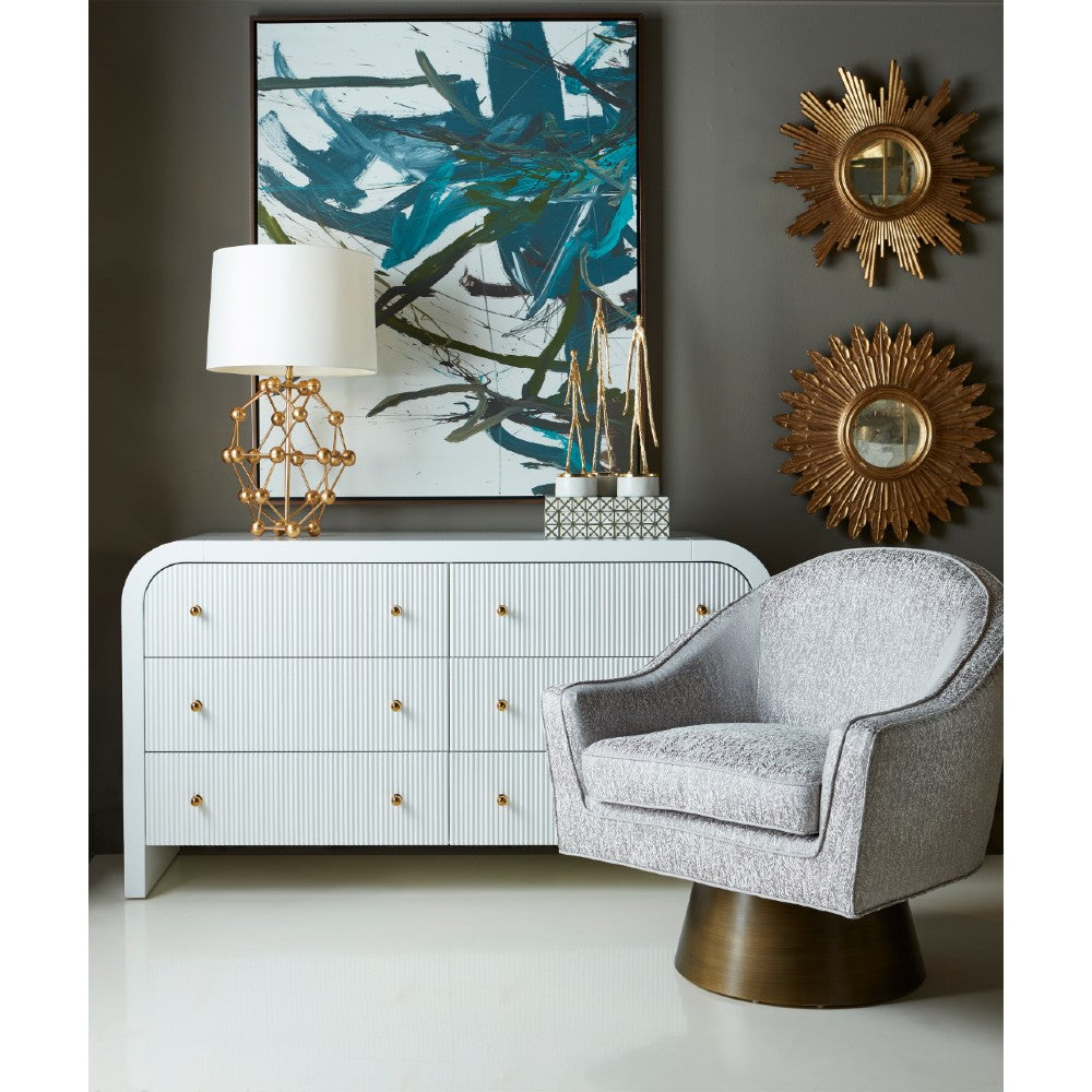 Worlds Away Valentina Chest, White Worlds Away Valentina Chest, White
