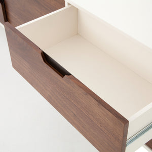 Tucker Large Media Console - White