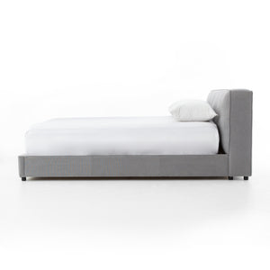 Aidan Bed - Heavy Pebble Pewter - King