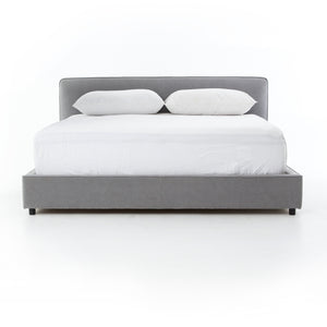 Aidan Bed - Heavy Pebble Pewter - Queen