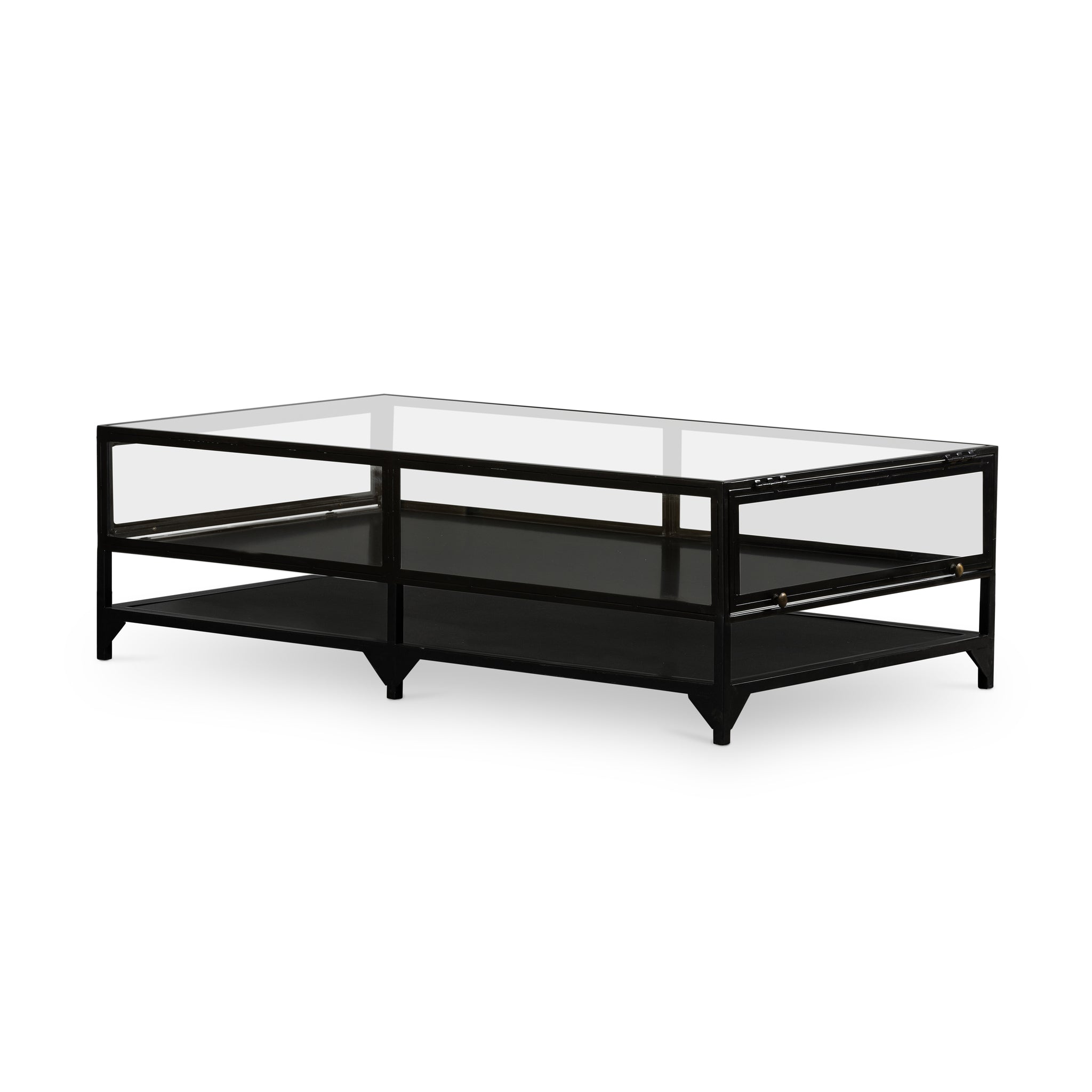 Shadow Box Coffee Table Black Scenario Home