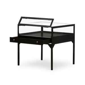 Shadow Box End Table - Black