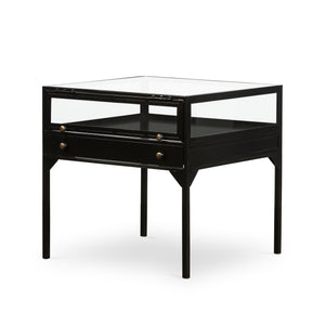 Shadow Box End Table - Black